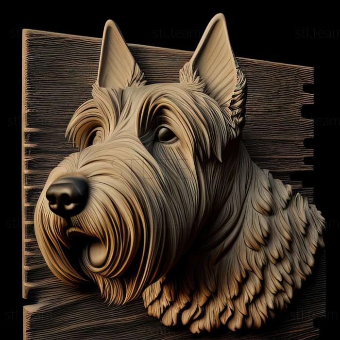 3D model Scottish Terrier dog (STL)